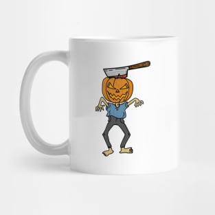 Pumpkin head halloween zombie Mug